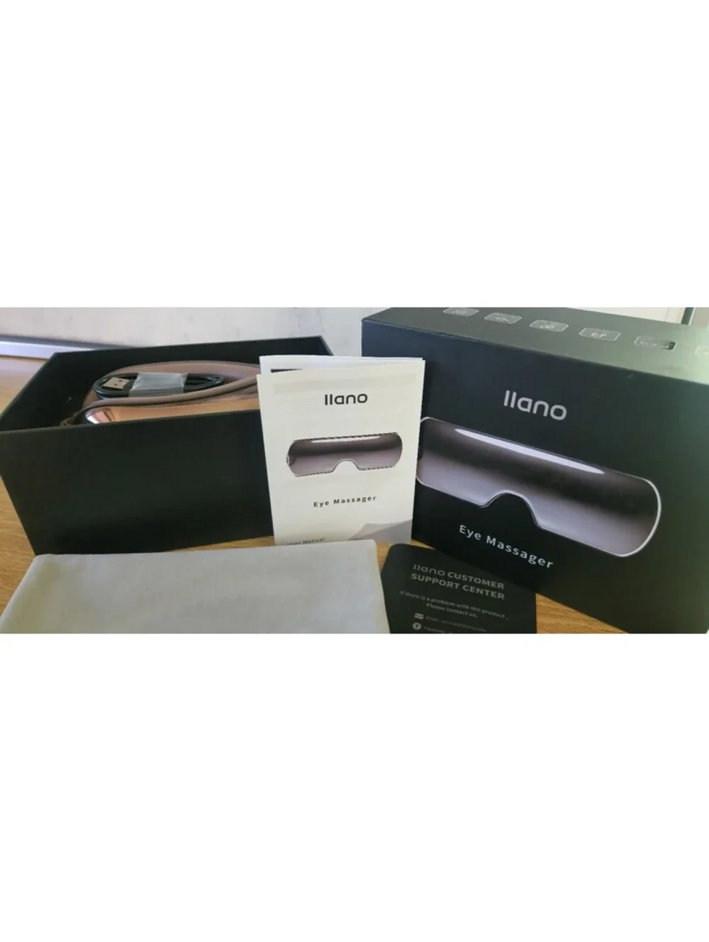 llano Eye Massager with Heat w/ Visible Area to Move Free